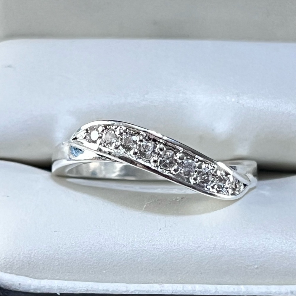 925 Sterling Silver Diamond Wedding Band